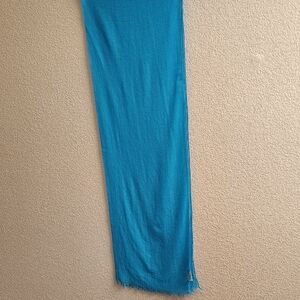 Colombo Made In Italy Elegant Blue Turquoise Scarf PD P